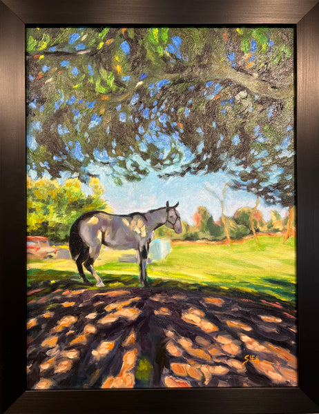 Sun Dappled Horse - original art by Pat Shea