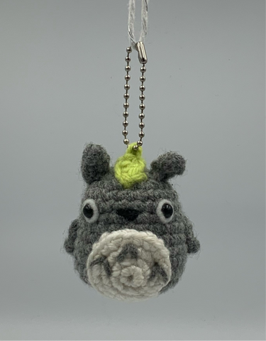 Crochet Totoro keychain