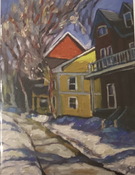 Yellow House (card) by P. Shea