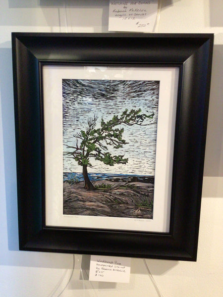 Framed Aligned Lino Print (8x11) by Rebecca McKelvie