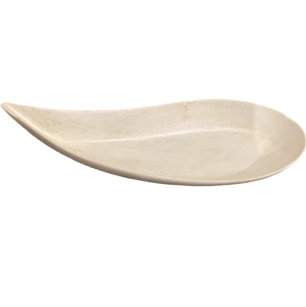 Concrete small teardrop serving dish