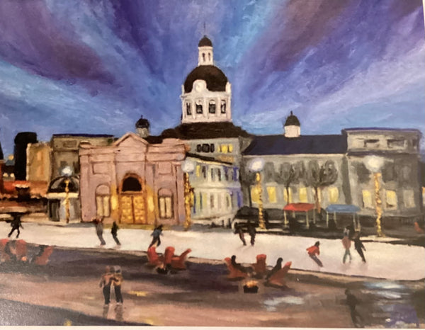 Evening Skate (card) by Pat Shea
