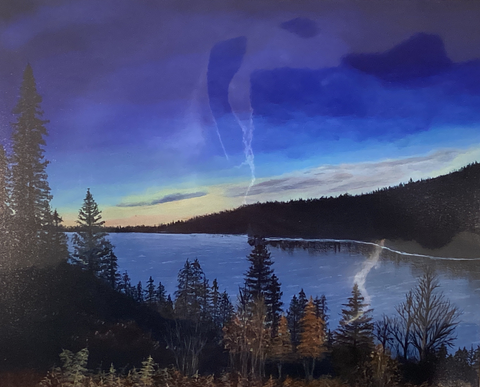 Labrador City. Giclee print of original painting by Elaine Burke