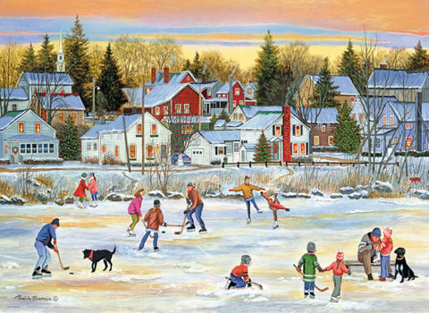 Evening Skating by Patricia Bourque 1000-Piece Puzzle