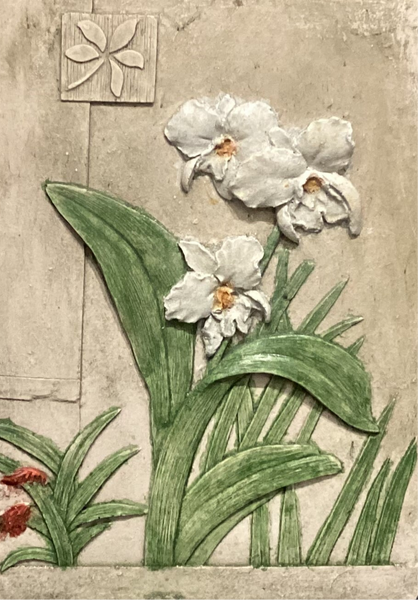 Small Orchid In The Field Wall Tile