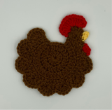 Crochet Chicken Coasters