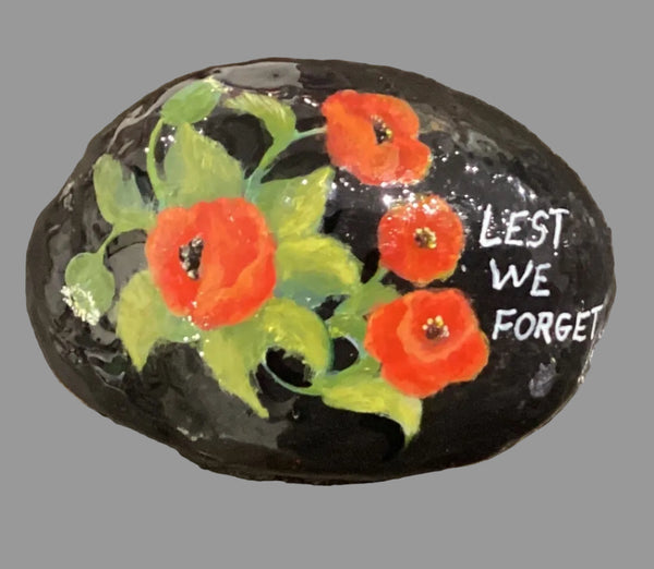 Painted Rock - Poppies RCK185