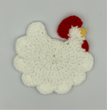 Crochet Chicken Coasters