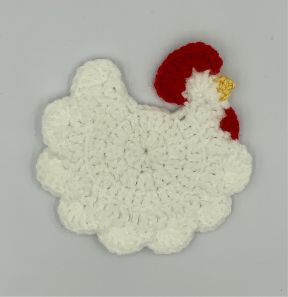 Crochet Chicken Coasters