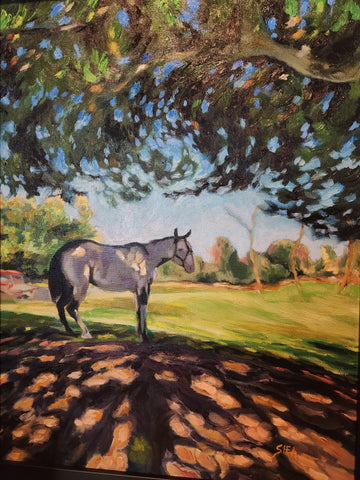 Sun Dappled Horse - original art by Pat Shea