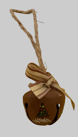 Jingle bell painted ornament