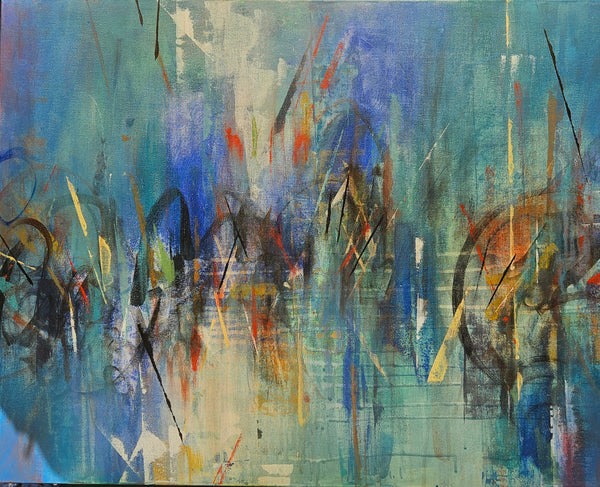 Controlled Chaos - original painting by Clare Williams