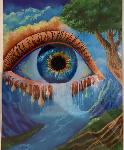 I Shed Tears for You. Giclee print of original painting by Elaine Burke