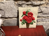 Small Bouquet Of Roses Wall Tile