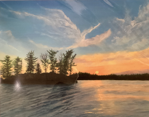 Bird of Paradise. Giclee print of original painting by Elaine Burke