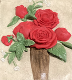 Small Bouquet Of Roses Wall Tile