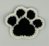 Crochet Paw Coasters