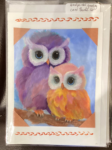 Handpainted large greeting cards by Elaine Burke