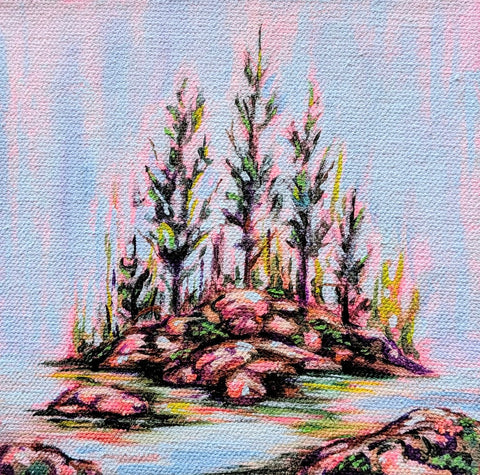 Island in the Stream - original by Rebecca McKelvie