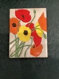 Raised Relief Poppies In The Breeze Wall Tile
