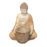 Handcast Concrete Thai Buddha Cacti Planter