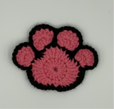 Crochet Paw Coasters