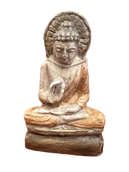Indian Buddha with Master Pose Mini Statue