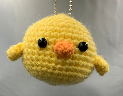 Crochet Baby Chicken Keychain
