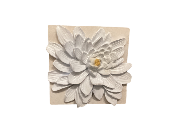 Small Square Dahlia Wall Tile