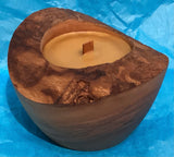 Akwood Wooden Crafts medium candle