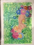 Handpainted large greeting cards by Elaine Burke