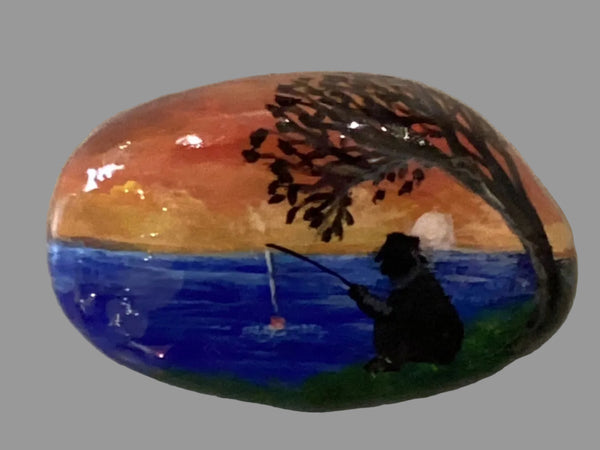 Painted Rock - Fisherman RCK143