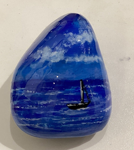 Painted Rock - Sailboat RCK173