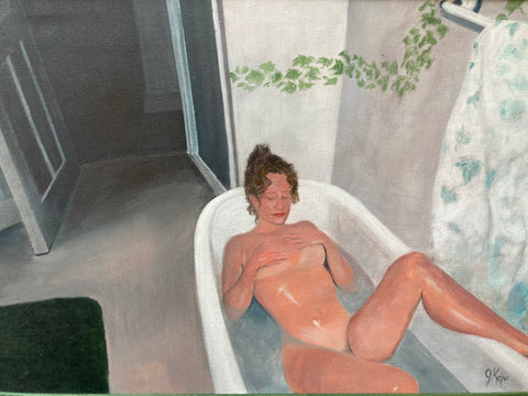 Bathing Woman II - Original by Julie Kojro