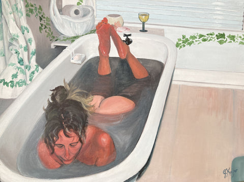 Bathing Woman I - Original by Julie Kojro