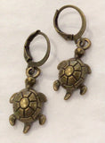 Nautical Themed Bronze Earrings by Rebecca Coutlee