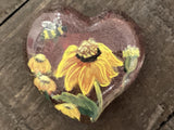 Resin heart trinket box