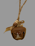 Jingle bell painted ornament