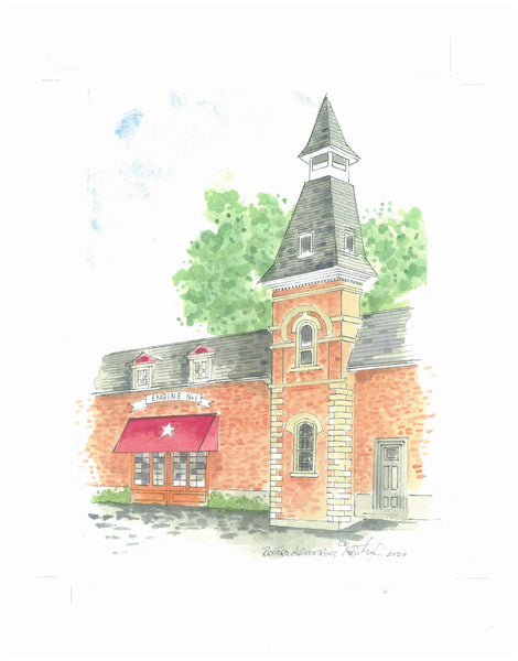 Lone Star (Firehall) Small Card by Richard Armstrong