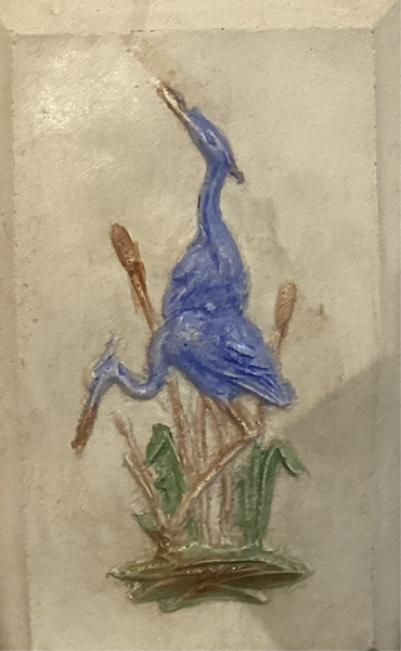 Blue Herons Concrete Wall Tile