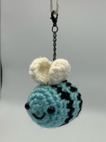 Crochet bee keychain