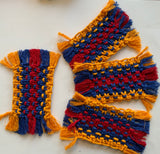 Queen’s themed Retro Macrame Coasters