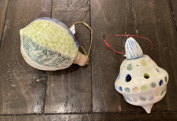 Wheel Works One of a Kind Ceramic Ornament