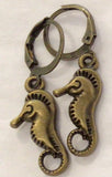 Nautical Themed Bronze Earrings by Rebecca Coutlee