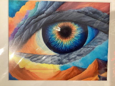 I’ll be watching you. Giclee print of original painting by Elaine Burke