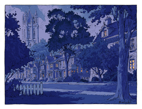 St. Mary’s Cathedral - Night by Piotr Bielicki