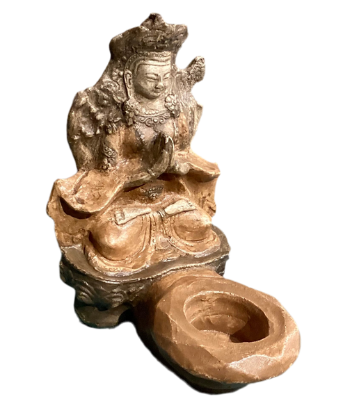 Small Kwan Yin with Many hands tea light Candle Holder