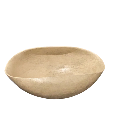 sculptural oval bowl