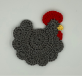 Crochet Chicken Coasters