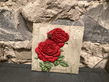 Small Double Flowering Rose Wall Tile